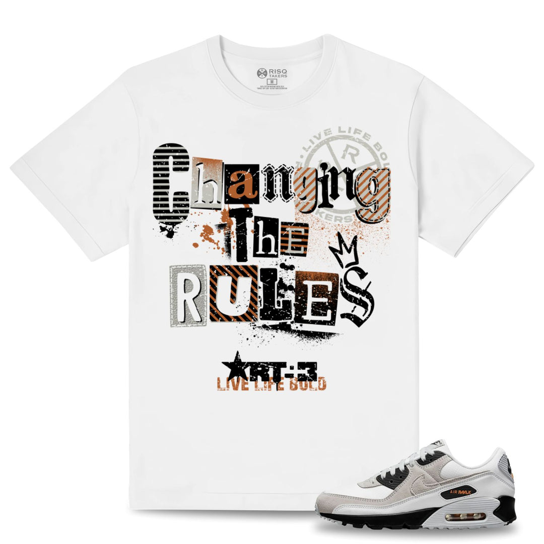Risq Takers Changing The Rules Tee White