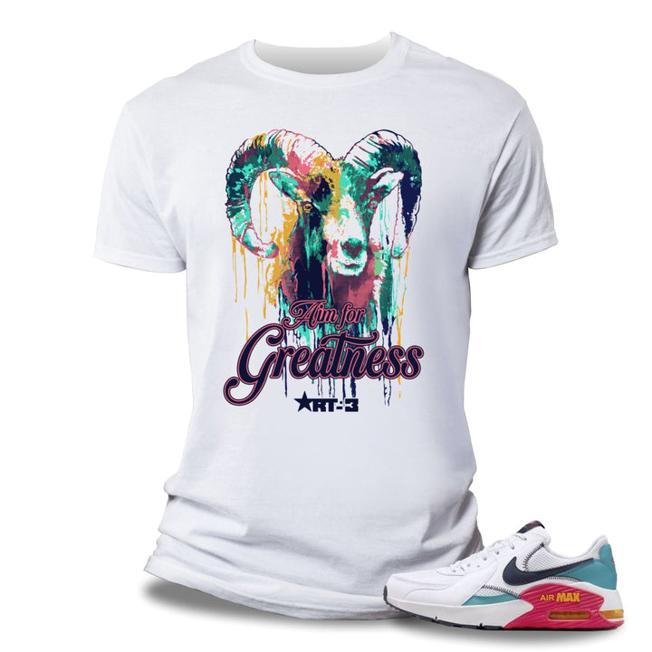 Risq Takers Aim For Greatness Tee White Combo