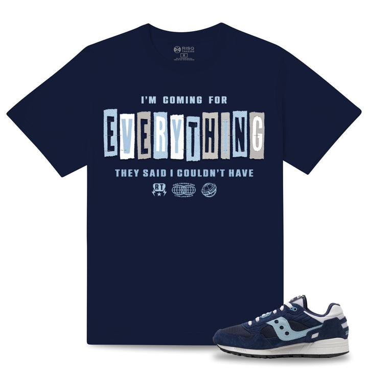 Risq Takers Im Coming For Everything Tee Navy  Combo