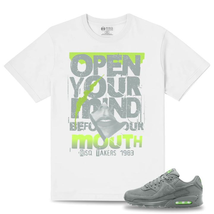Risq Takers Open Your Mind Tee Grey Neon Combo