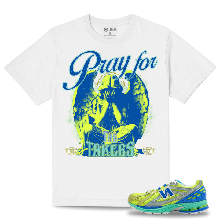 Risq Takers Pray For The Takers White and Blue Combo