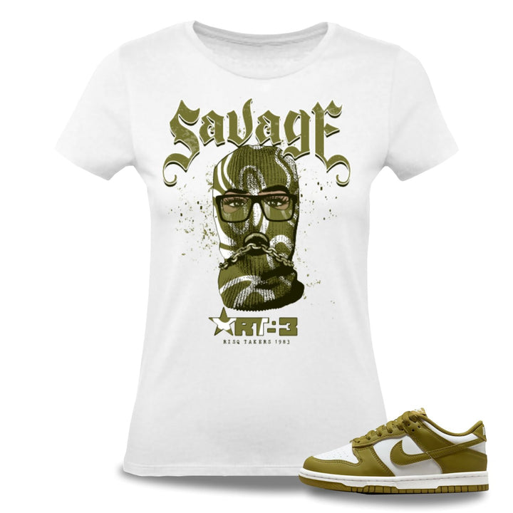 Risq Takers Savage Women's Tee Olive Combo