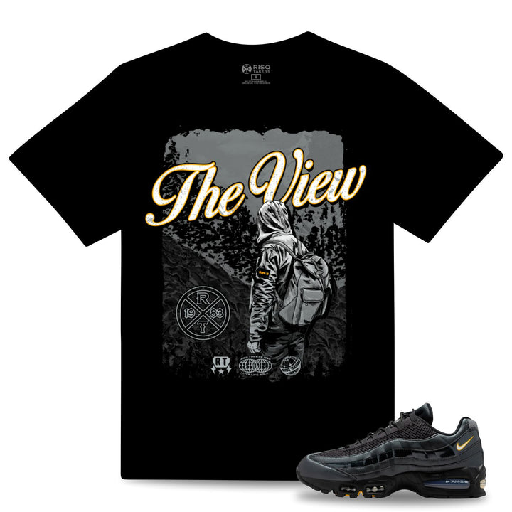 Risq Takers The View Tee Black With Yellow Combo