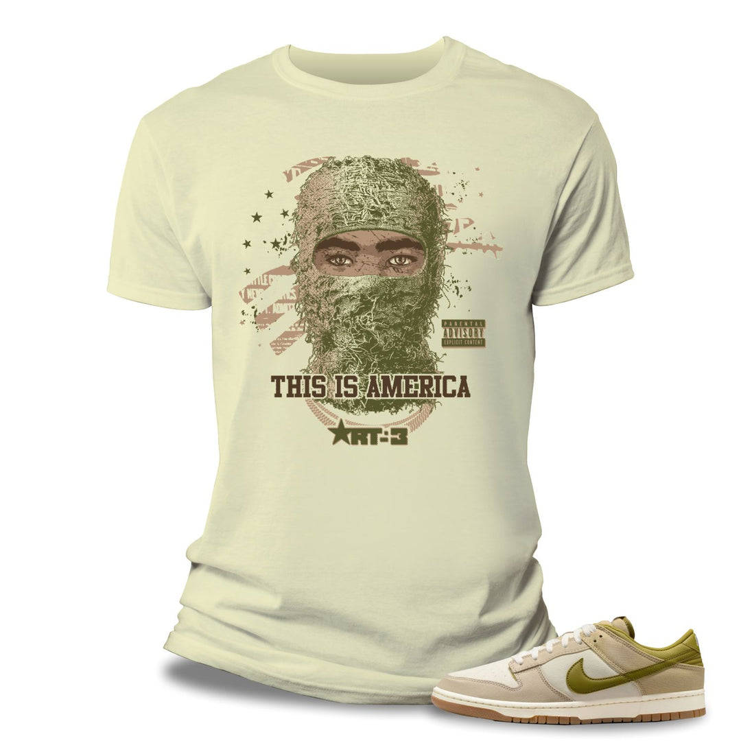 Risq Takers This America Tee Nat/Olive