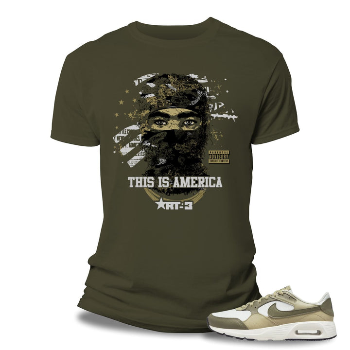 Risq Takers America Tee Olive Combo