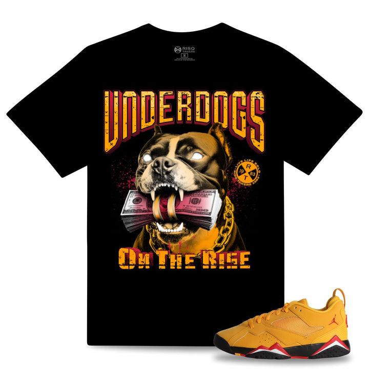 Risq Takers Underdogs Tee Black Yellow Red  Combo