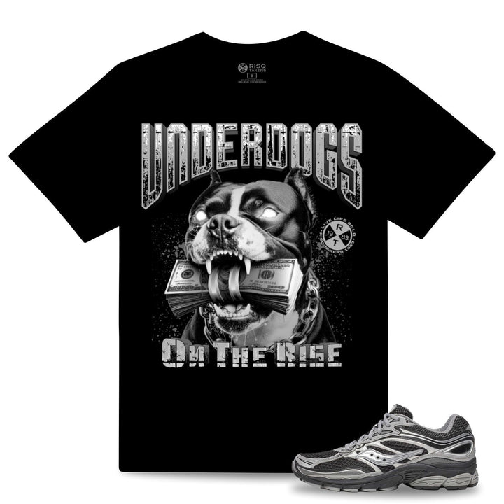 Risq Takers Underdogs On The Rise Tee Black  Combo