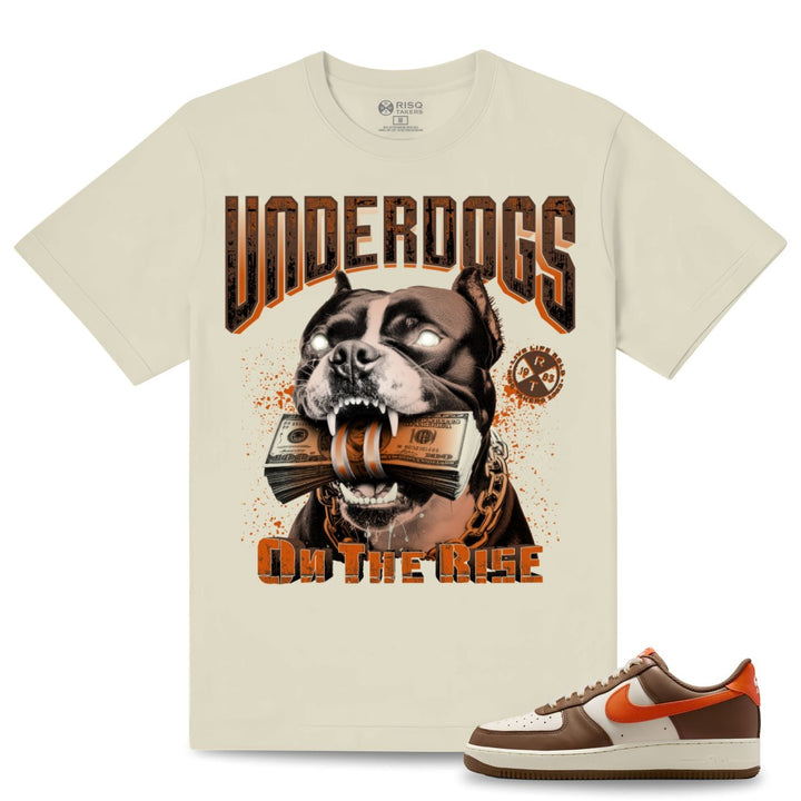 Risq Takers Underdogs On The Rise Tee Nat/Brn  Combo