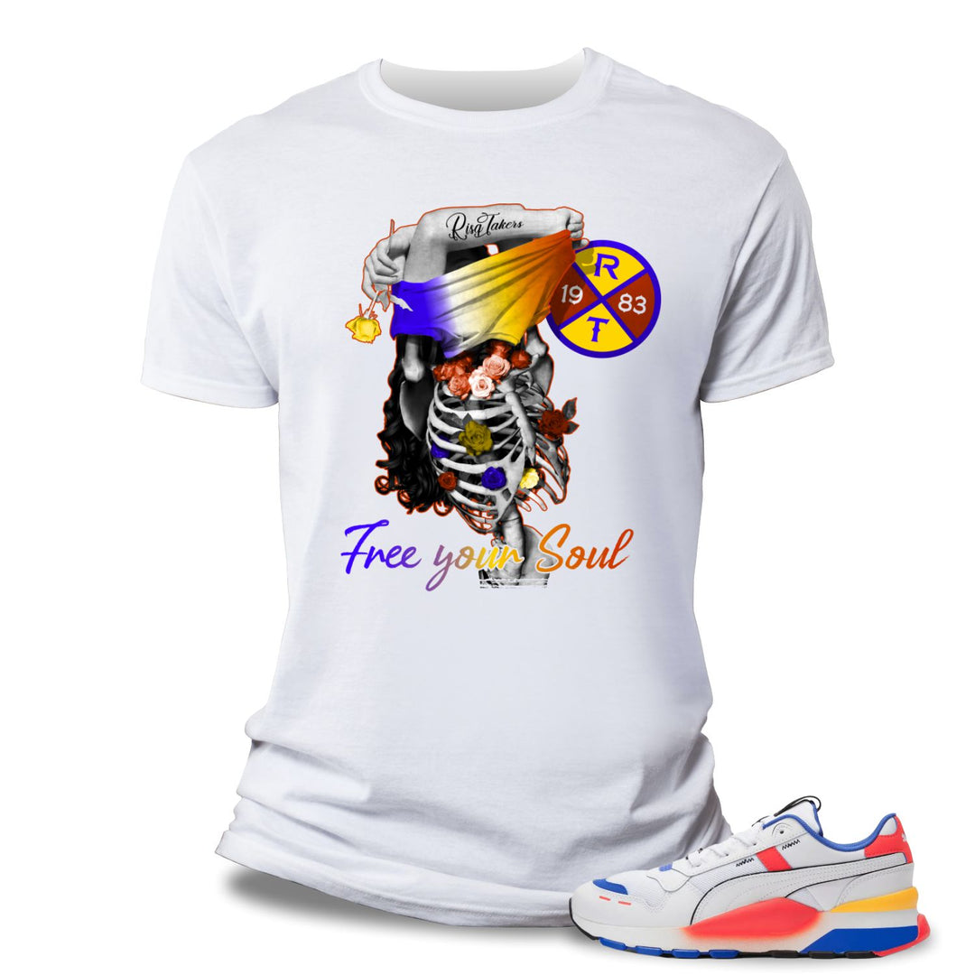 Risq Takers Free Your Soul Tee White