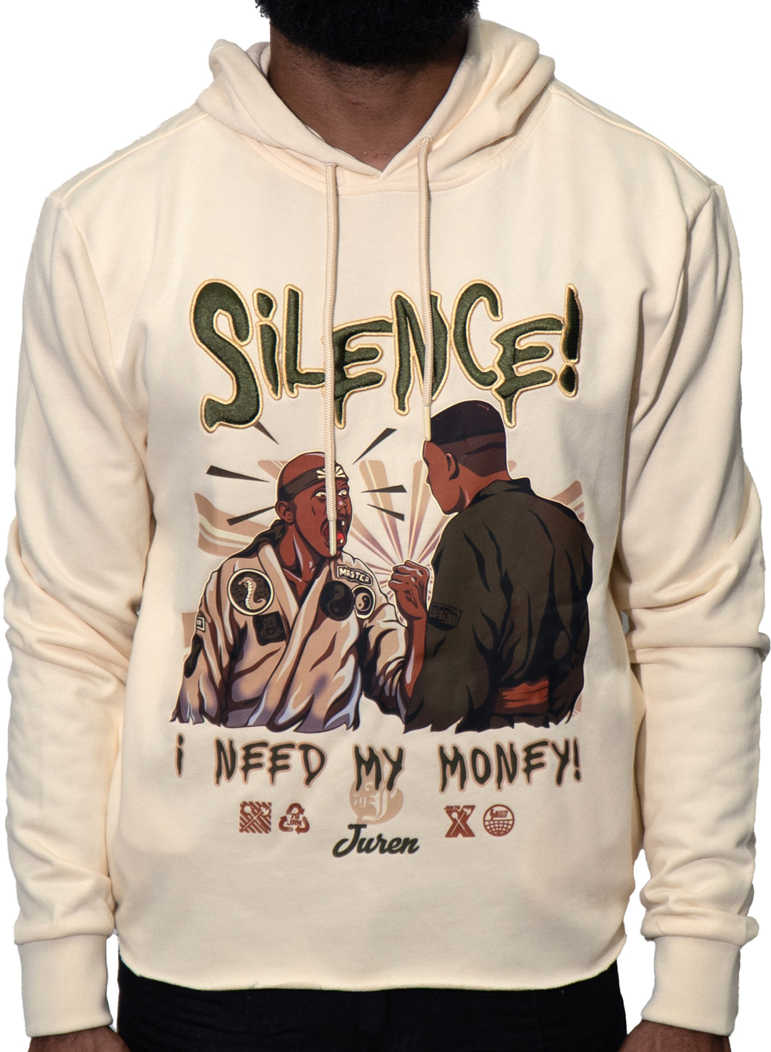 Silence Natural Crop Hoodie