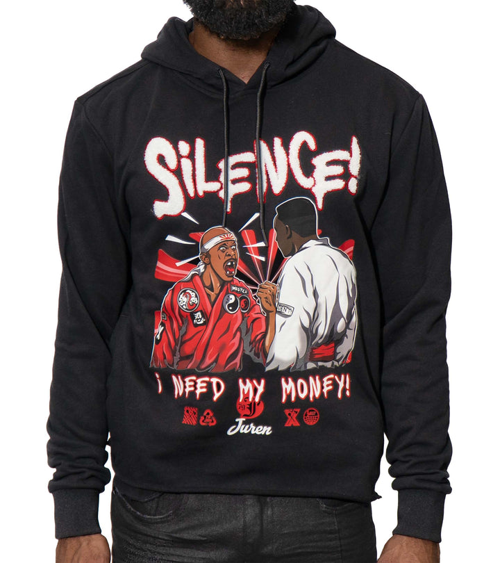 Silence Black Crop Hoodie