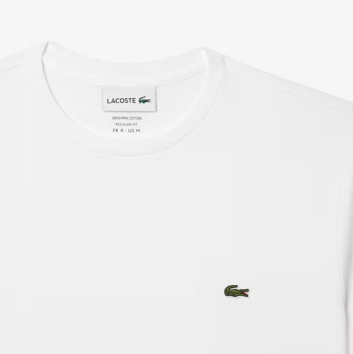 Lacoste Crew Neck Pima Cotton Jersey T-shirt White