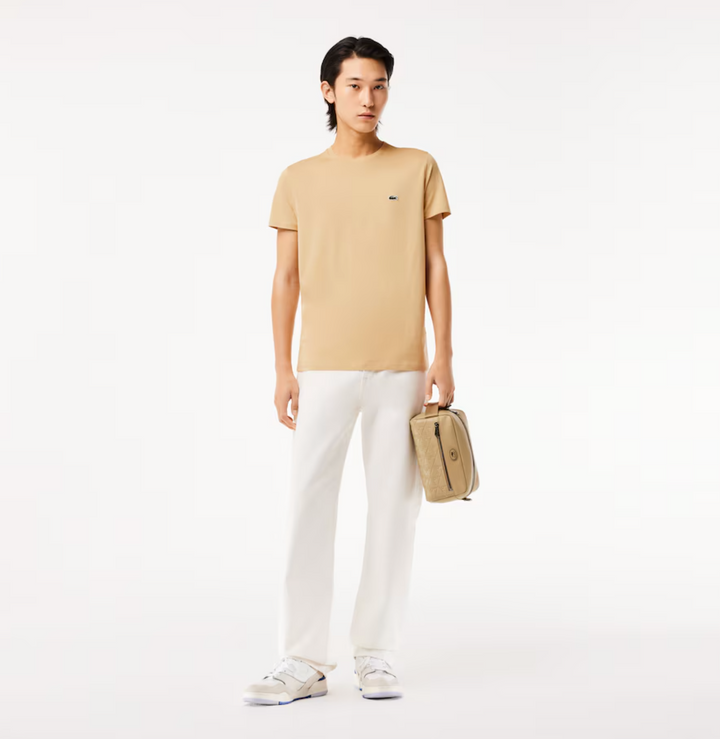 Lacoste Crew Neck Pima Cotton Jersey T-shirt Khaki