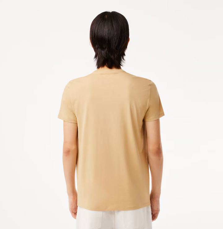 Lacoste Crew Neck Pima Cotton Jersey T-shirt Khaki