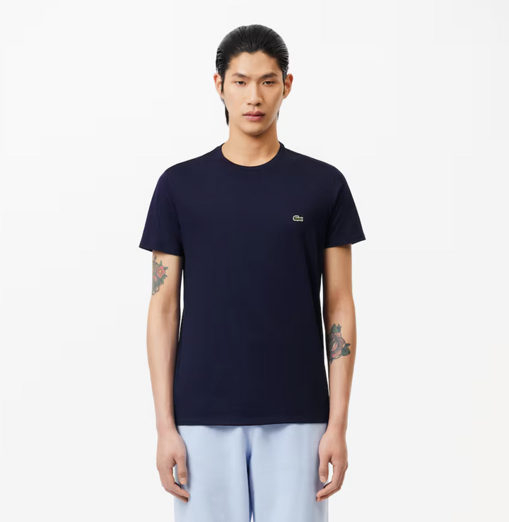 Lacoste Crew Neck Pima Cotton Jersey T-shirt  Navy