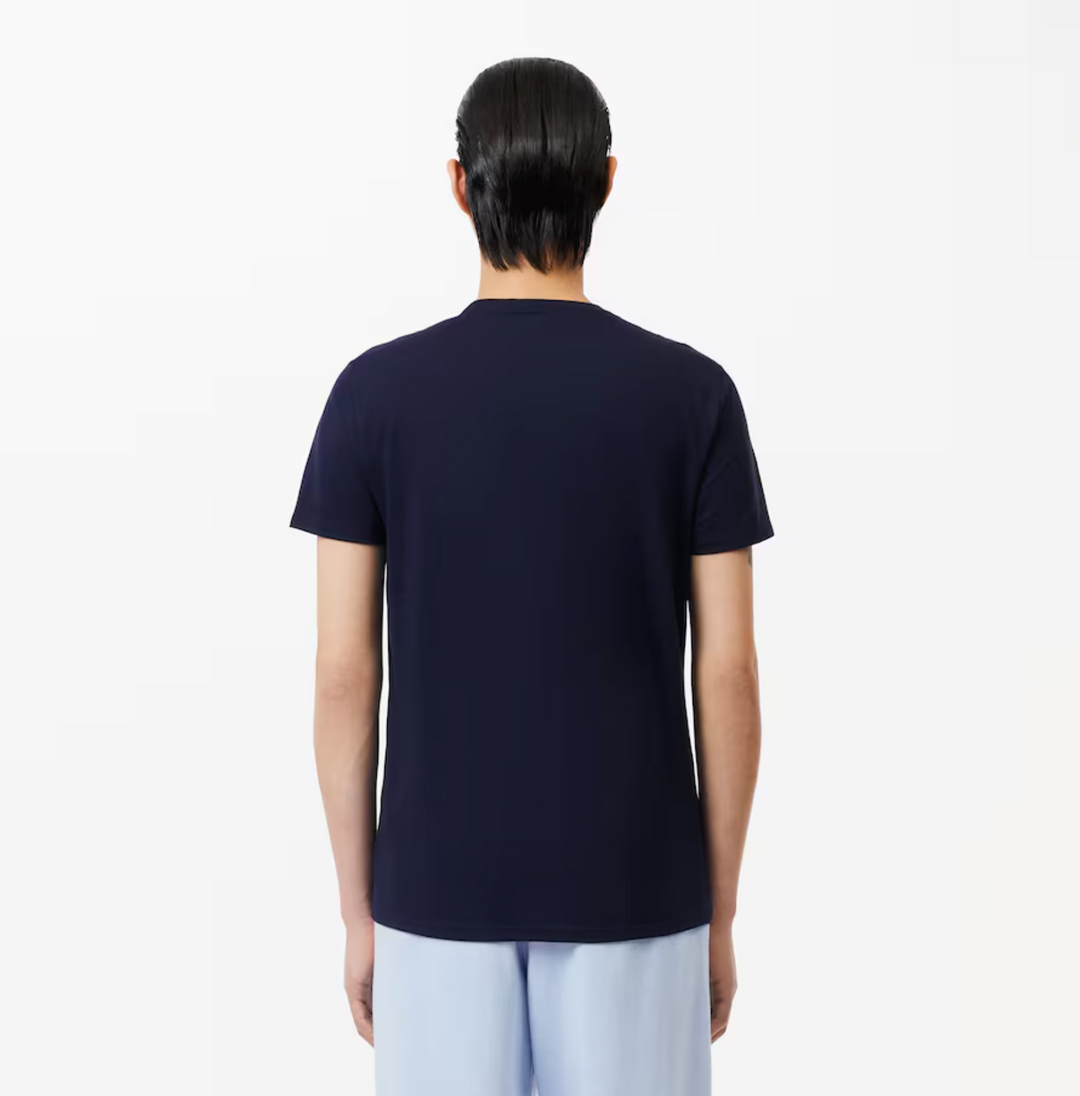 Lacoste Crew Neck Pima Cotton Jersey T-shirt  Navy