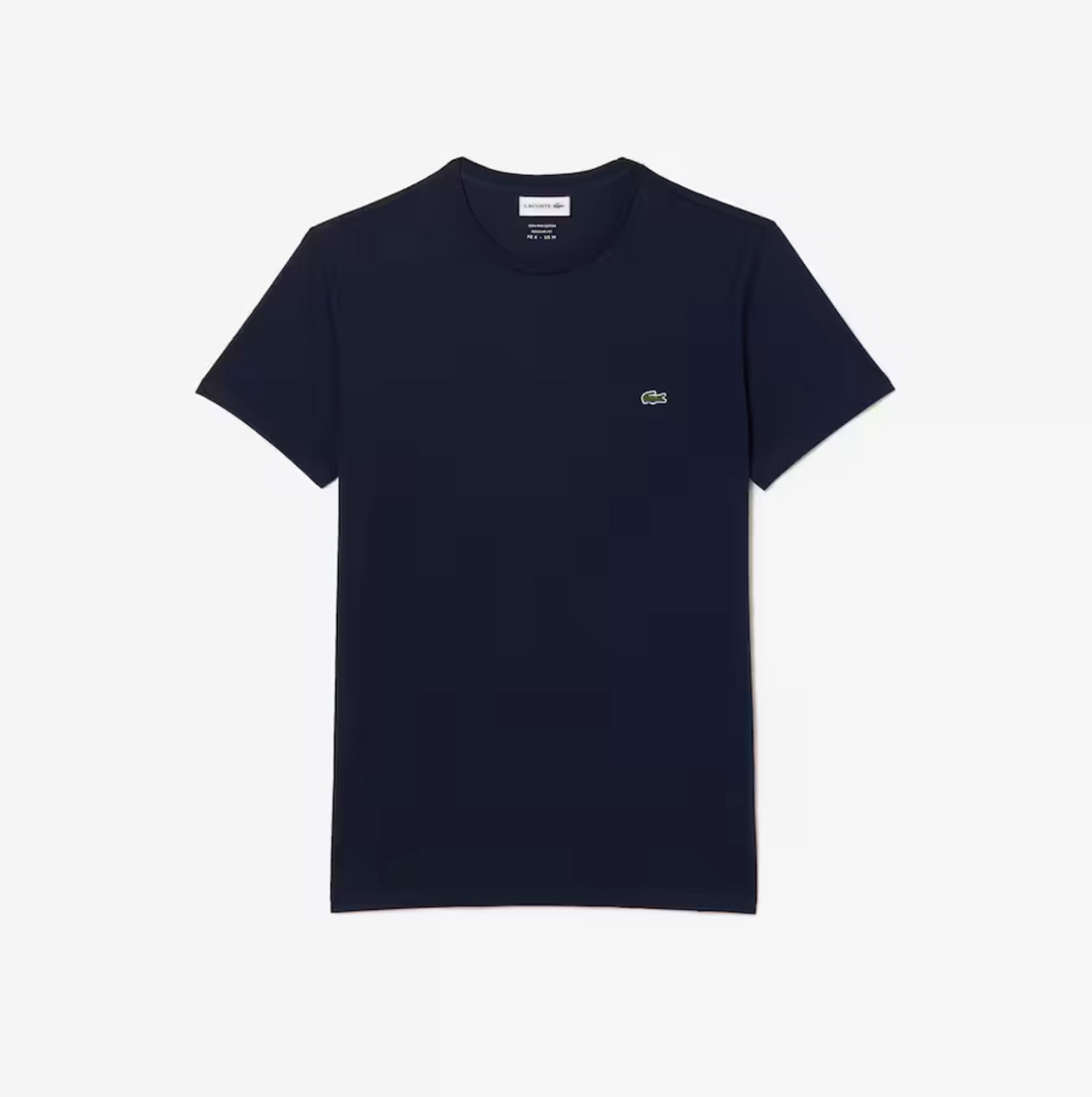 Lacoste Crew Neck Pima Cotton Jersey T-shirt  Navy