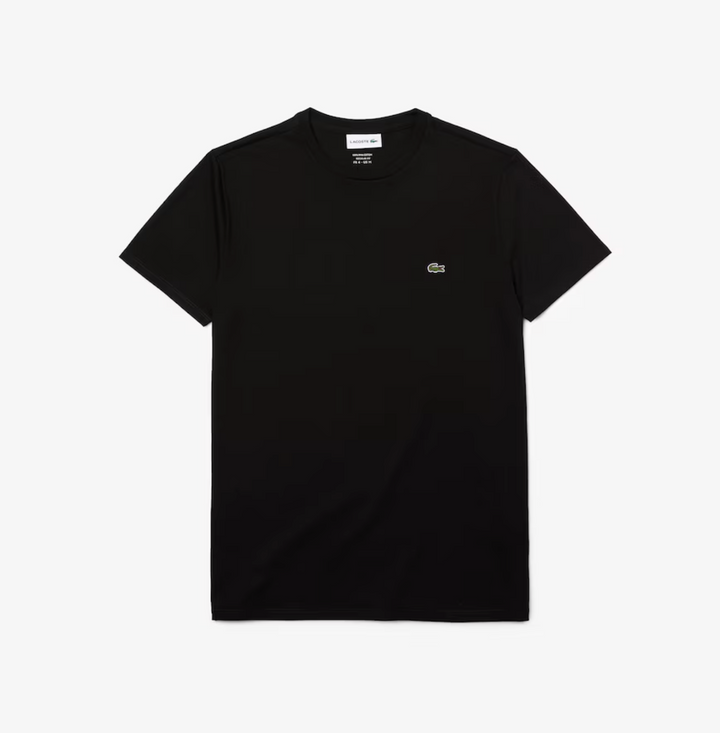 Lacoste Crew Neck Pima Cotton Jersey T-shirt Black