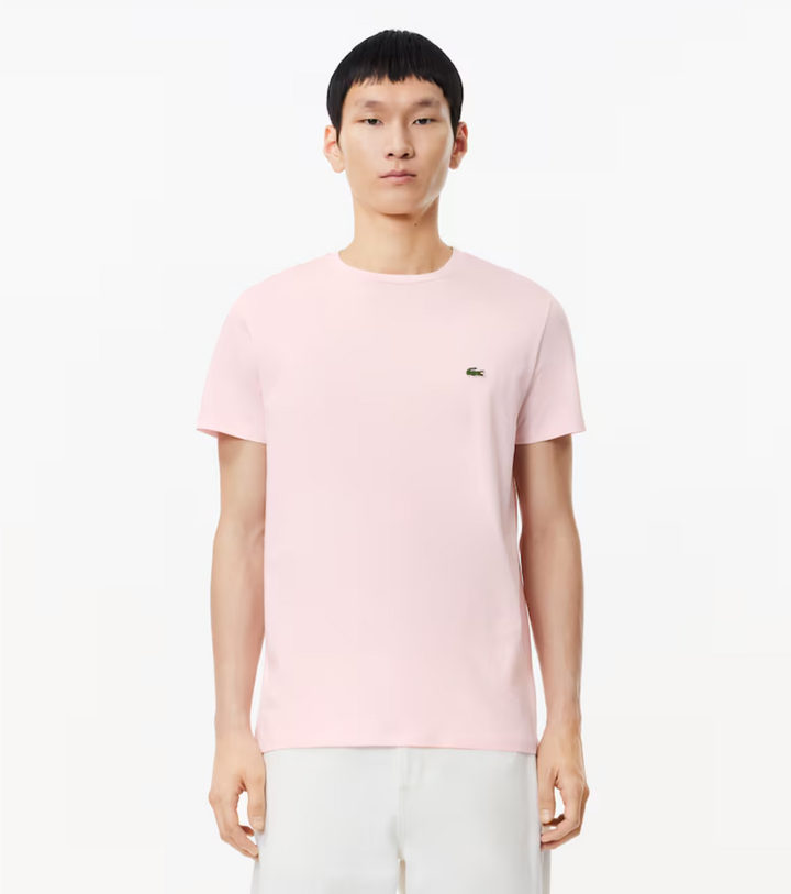 Lacoste Crew Neck Pima Cotton Jersey T-shirt Light Pink