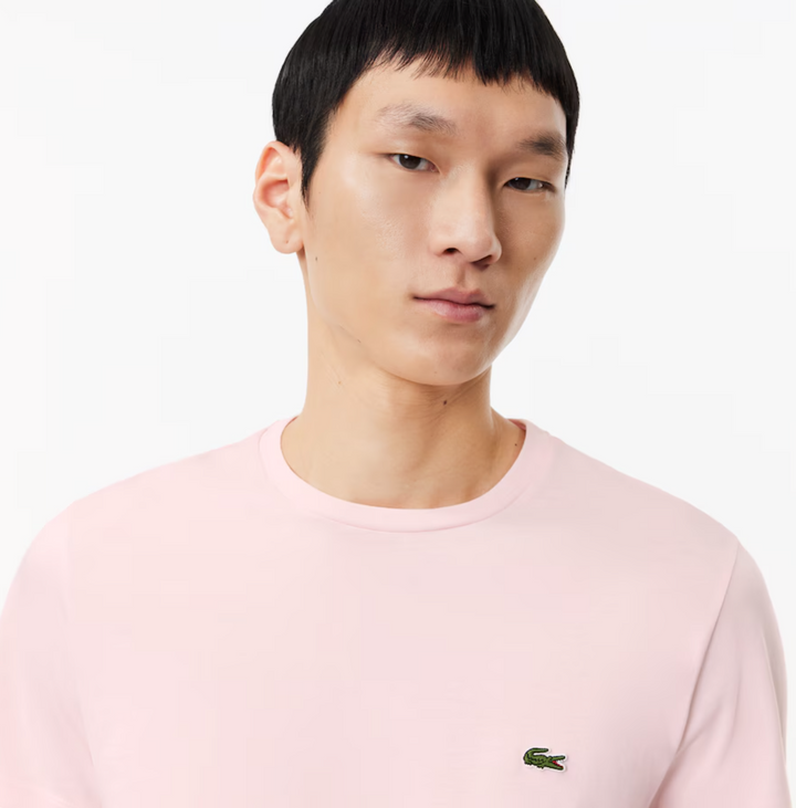 Lacoste Crew Neck Pima Cotton Jersey T-shirt Light Pink