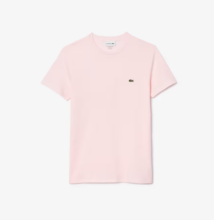 Lacoste Crew Neck Pima Cotton Jersey T-shirt Light Pink