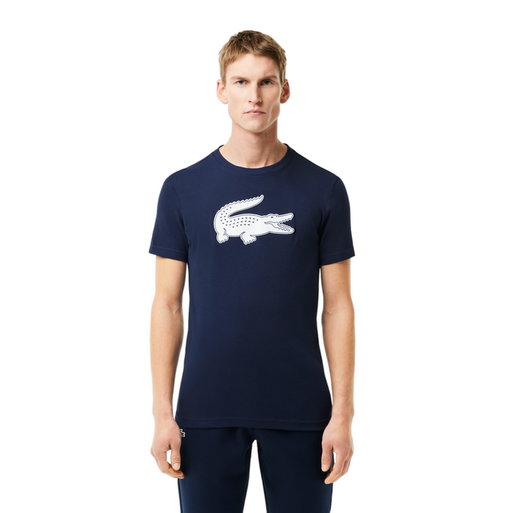 Lacoste Sport 3D Print Croc Jersey T-Shirt Navy