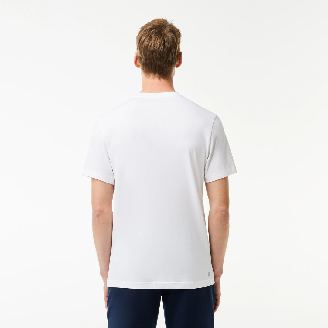 Lacoste Ultra-Dry Printed Sport T-shirt White