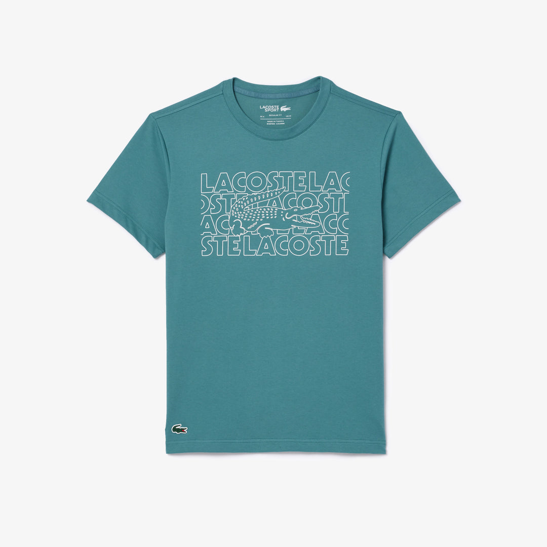 Lacoste Ultra-Dry Printed Sport T-shirt Blue - Main Image