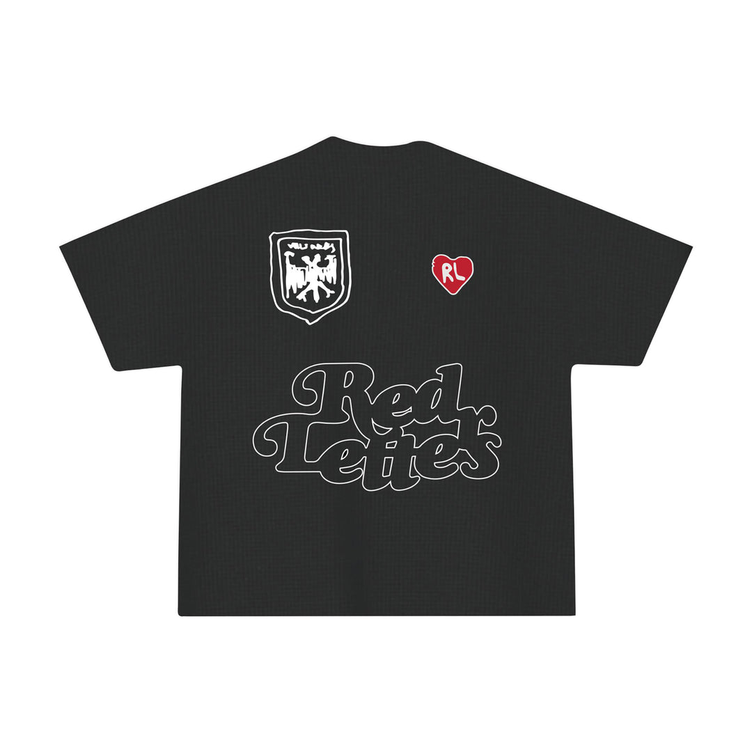 Red Letter Red FC Waffle Tee Black