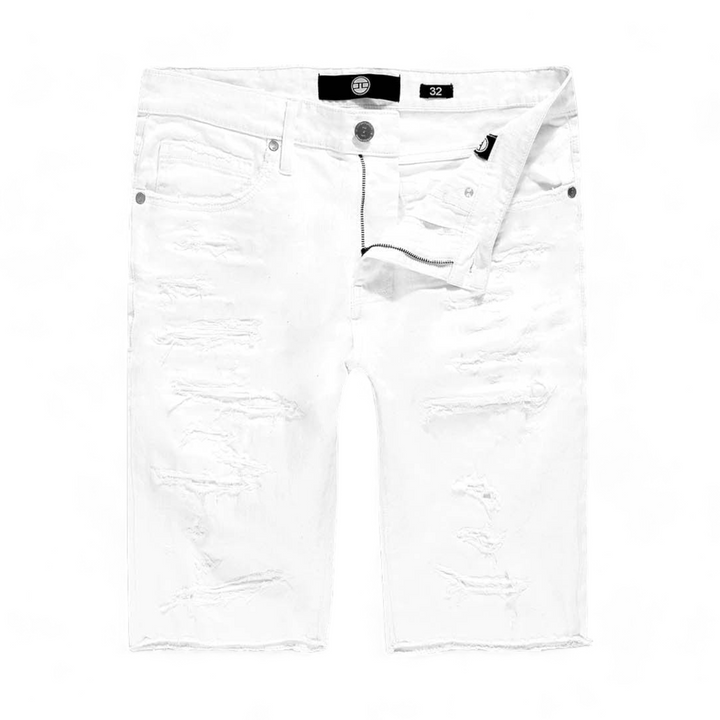 Jordan Craig Shorts w/ Shreds White