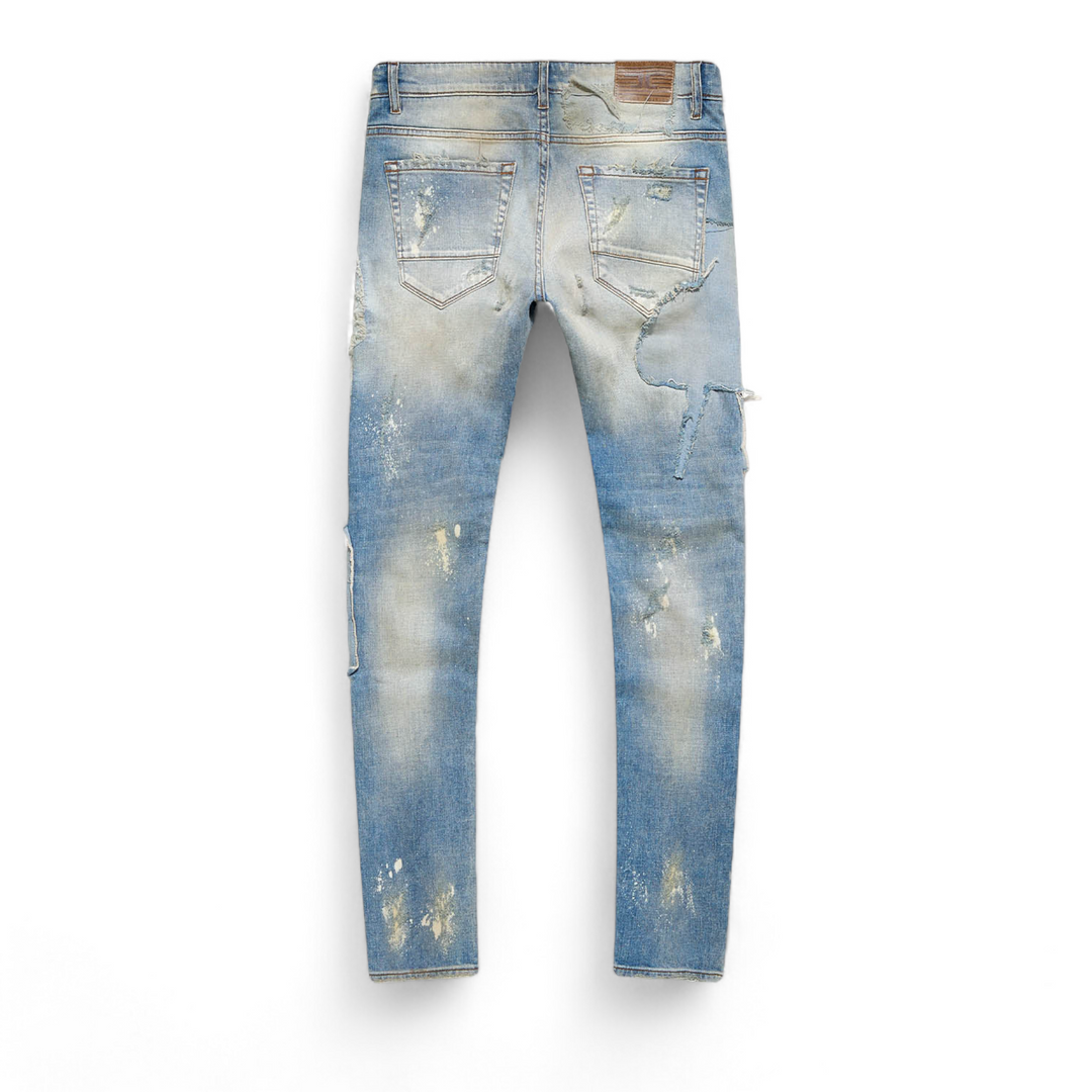 Jordan Craig Patched Jeans Iced Lager