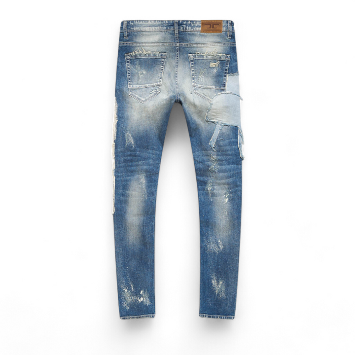 Jordan Craig Patched Jeans Studio Blue