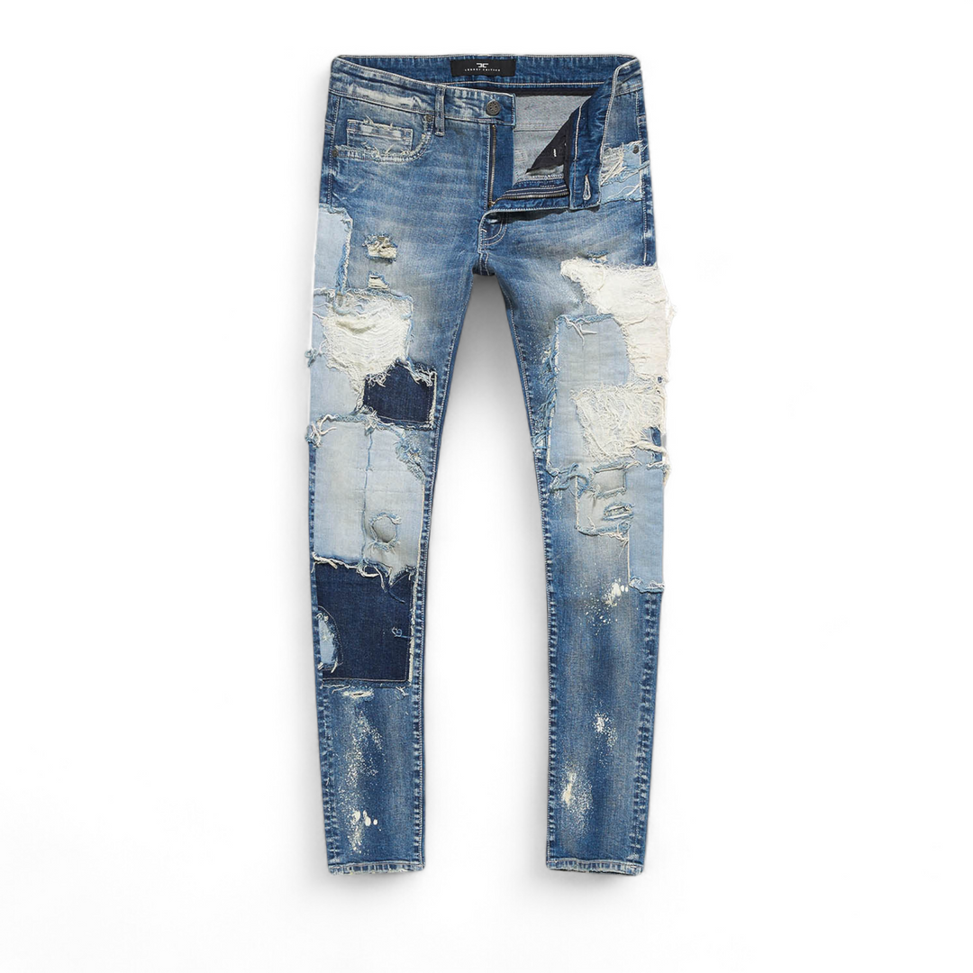 Jordan Craig Patched Jeans Studio Blue