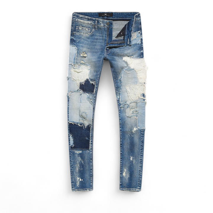 Jordan Craig Patched Jeans Studio Blue