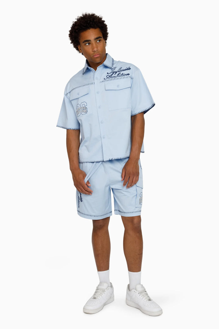 Smoke Rise Infinite Ambition Button Up Blue Bell