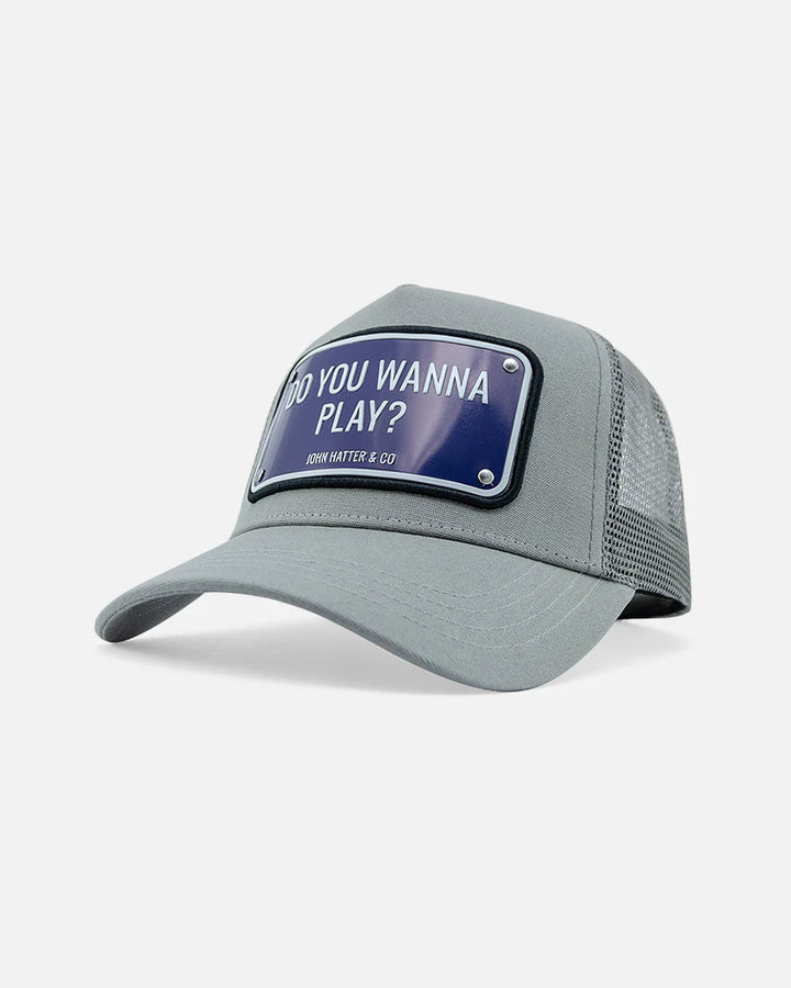 John Hatter & CO Do You Wanna Play ? Hat Grey