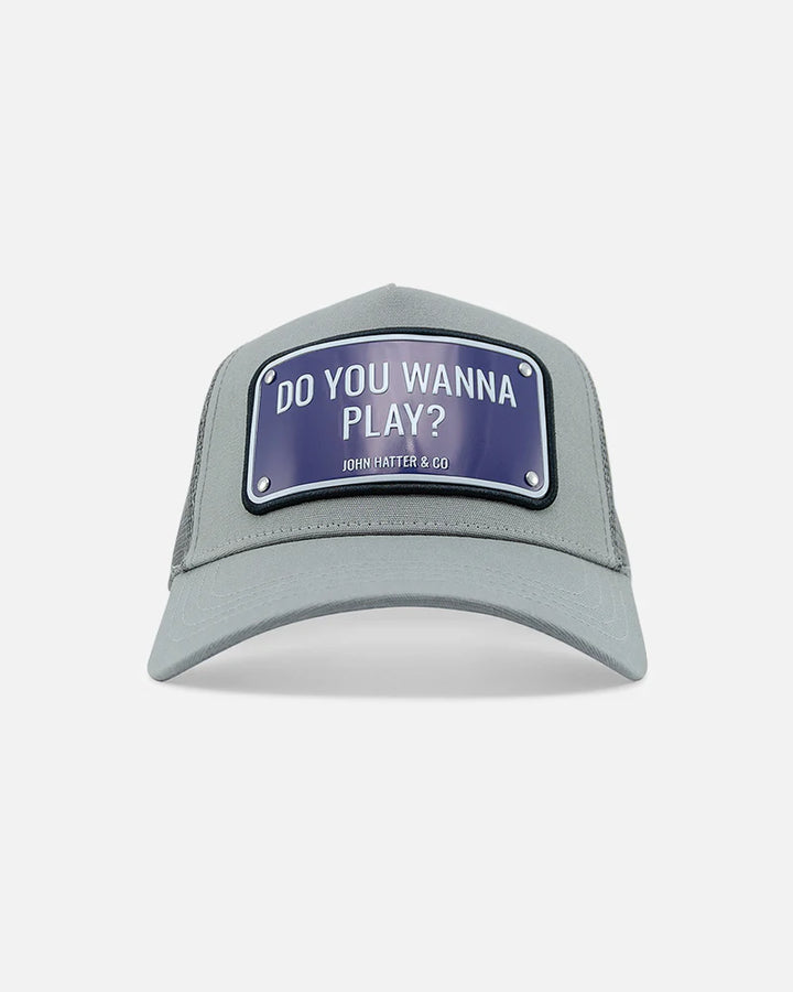 John Hatter & CO Do You Wanna Play ? Hat Grey