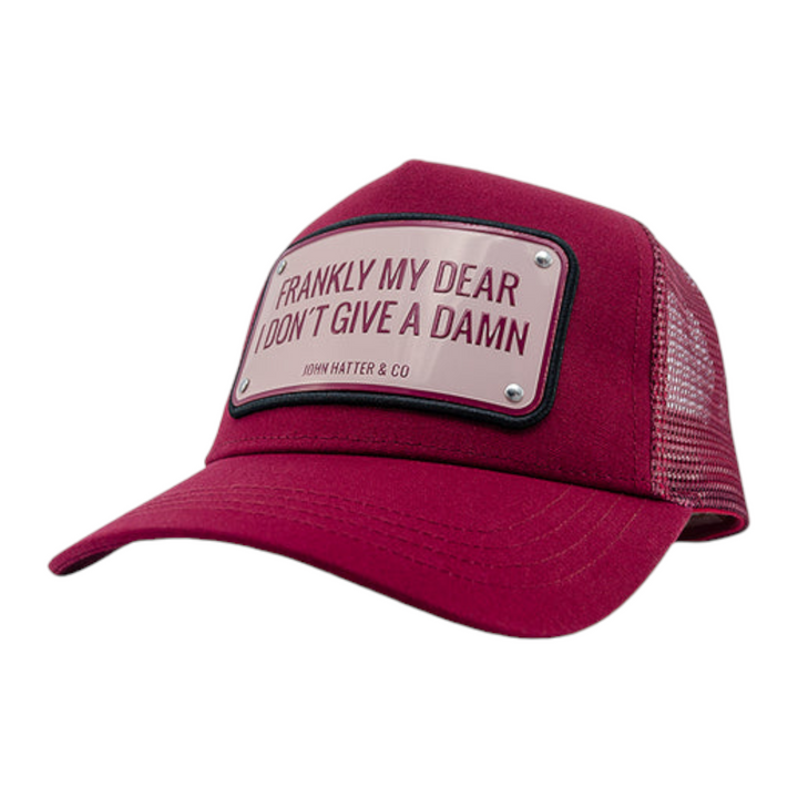 John Hatter & CO Frankly My Dear I Don´t Give A Damn Hat Burgundy