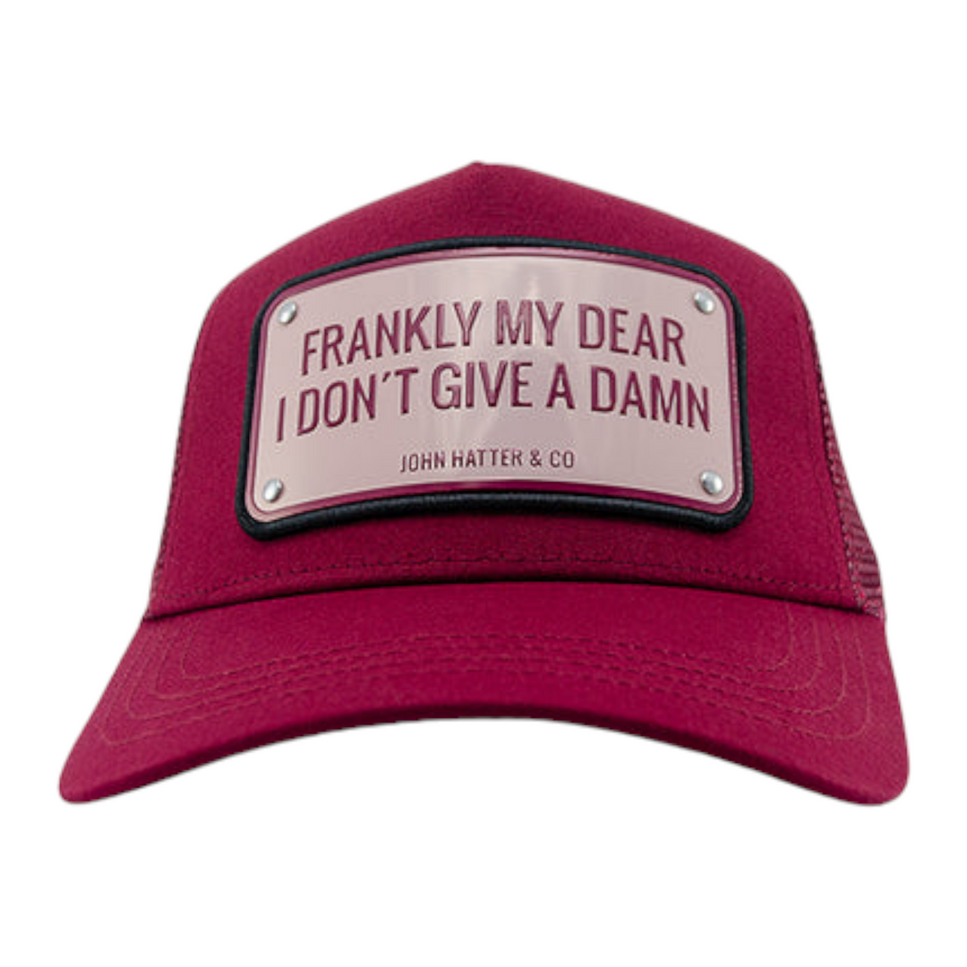 John Hatter & CO Frankly My Dear I Don´t Give A Damn Hat Burgundy