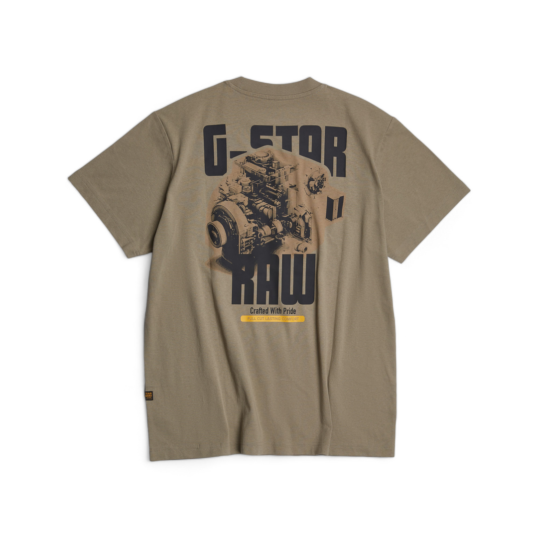 G-Star Engine Back Tee Shamrock Olive