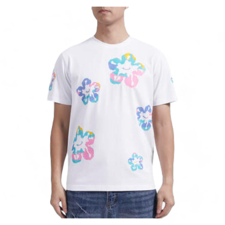 Roku Pastel Tear Drip Tee White