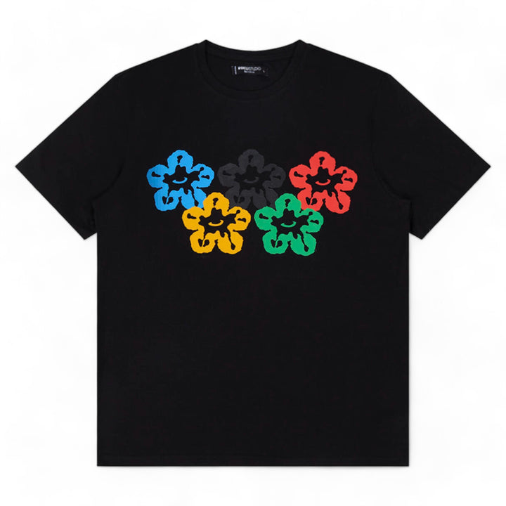 Roku Olympic Tear Drip  Tee Black