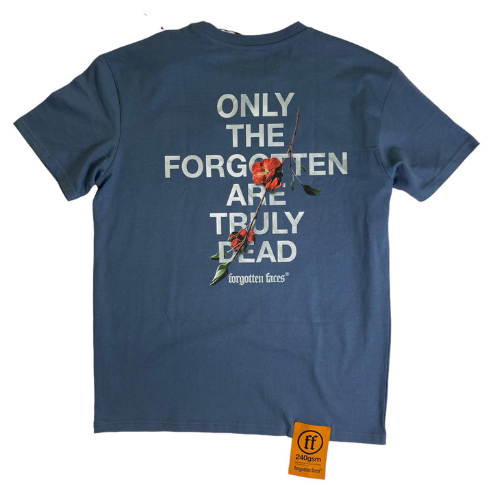 Forgotten Faces Faded Flowers Tee Blue