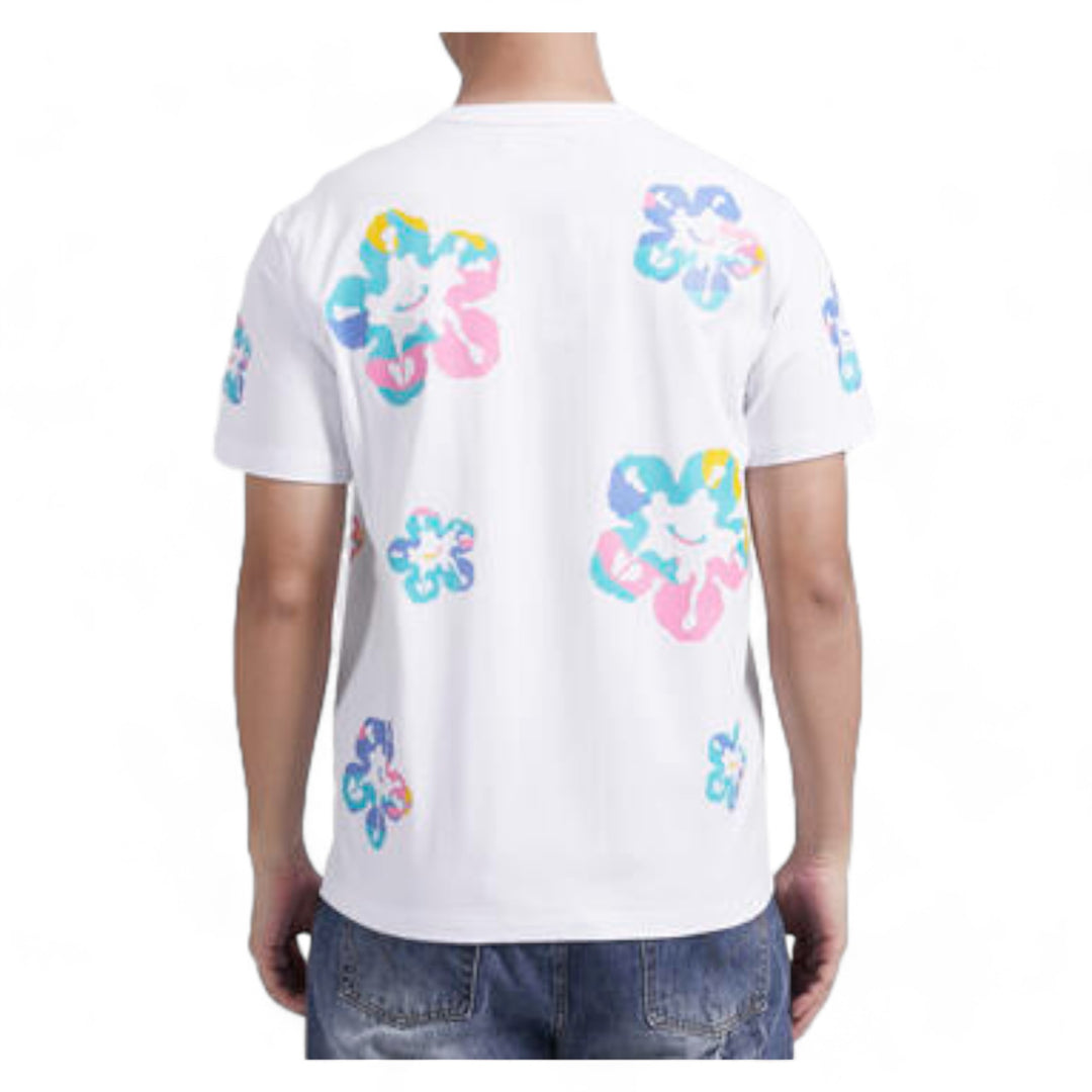 Roku Pastel Tear Drip Tee White