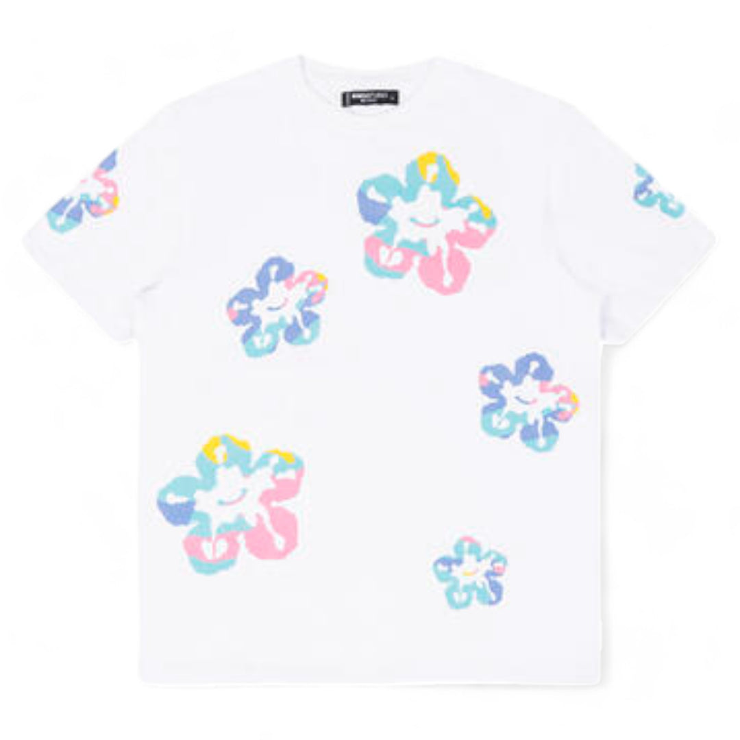 Roku Pastel Tear Drip Tee White