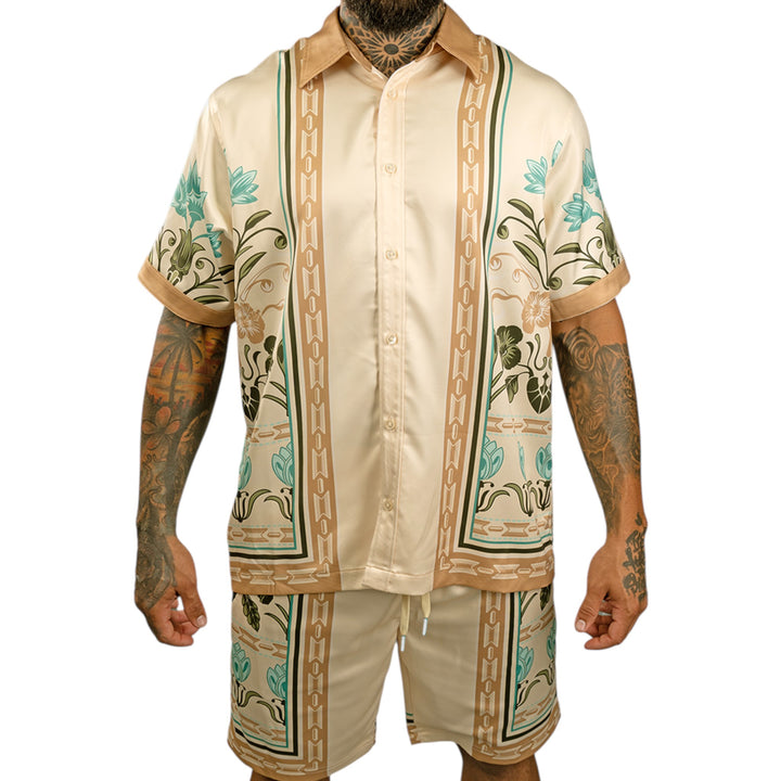 Juren Elegant Arrangement Button Up Shirt