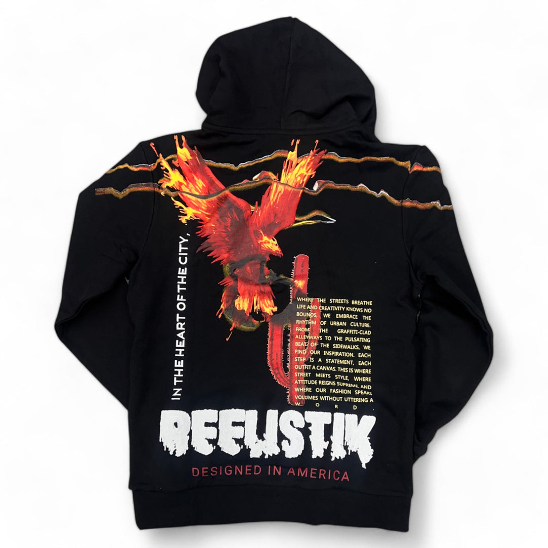 Reelistik Eagle Hoodie Black