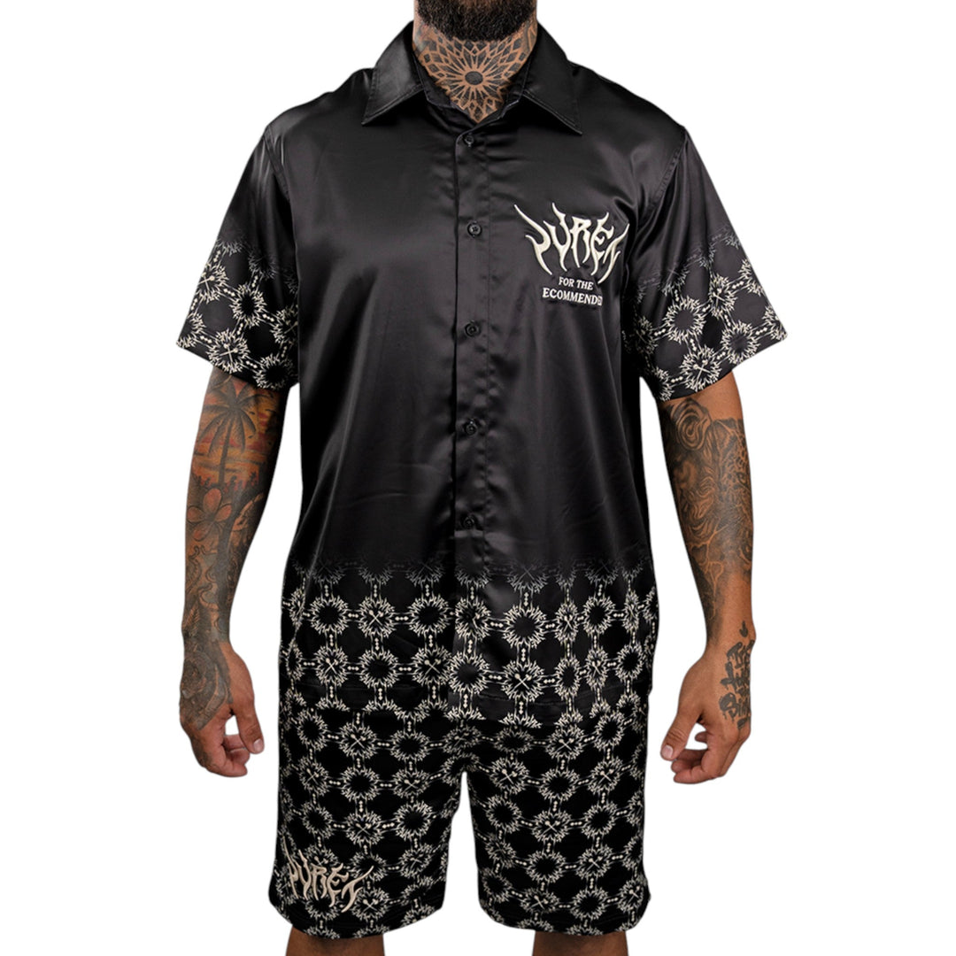 Juren Friso Reversible Bucket Hat , Friso Button Up Frost , Friso AOP Knit Shorts (Sneaker not Included)   Outfit Combo