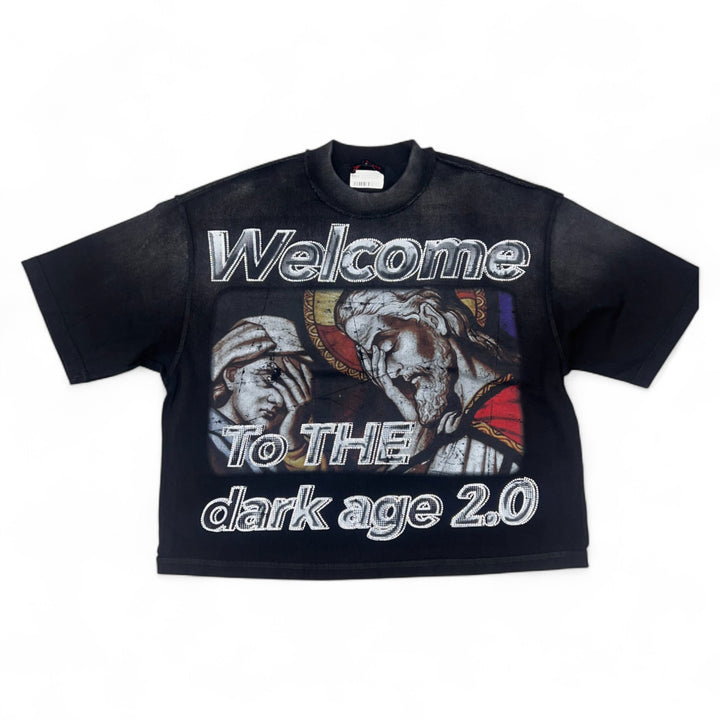 Rare Peace Rhinestones Tee Black RT008