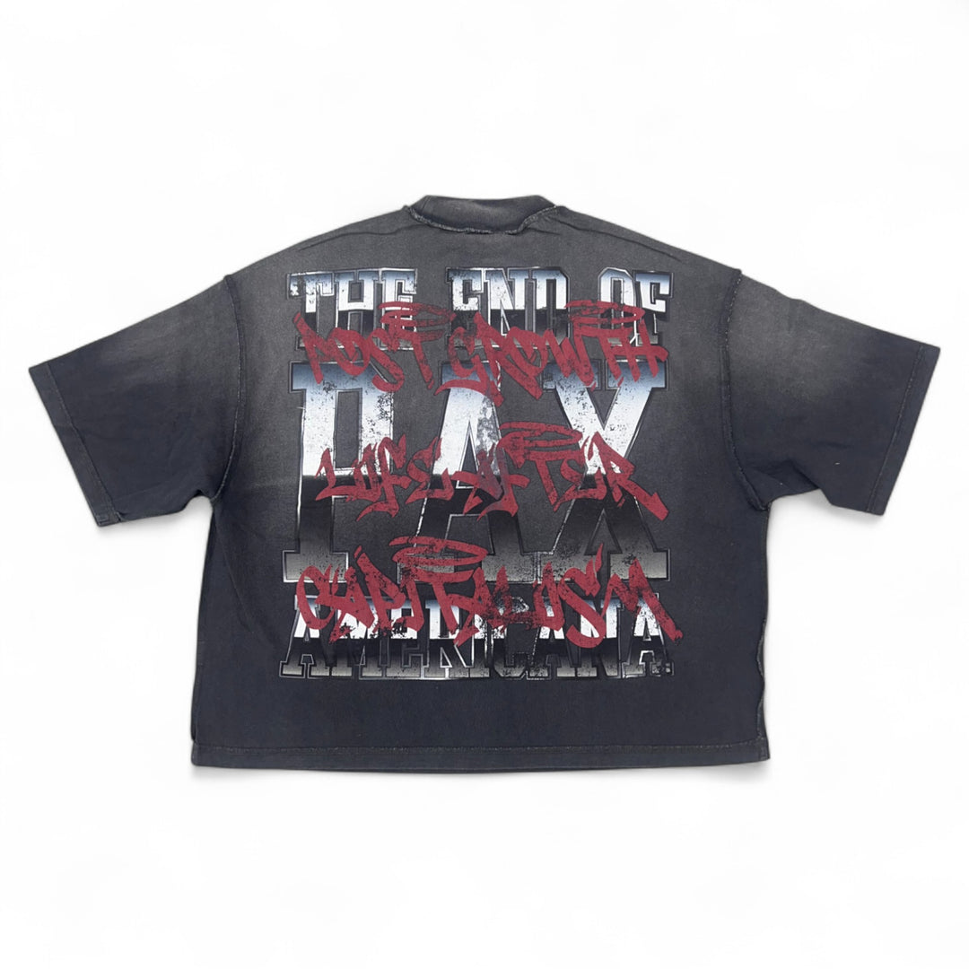 Rare Peace Rhinestones Tee Black RT5002